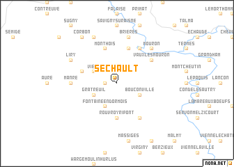 map of Séchault