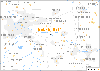 map of Seckenheim