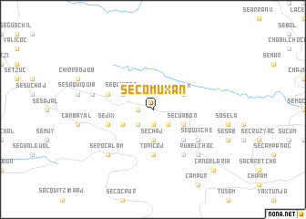 map of Secomuxán