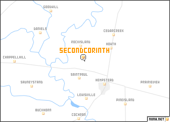 map of Second Corinth