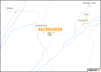 map of Second Mesa