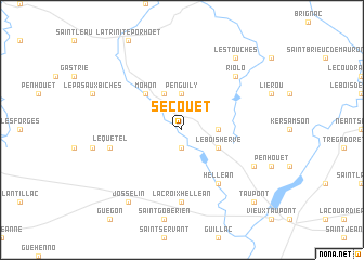 map of Sécouet