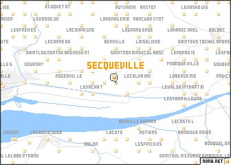 map of Secqueville