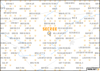 map of Secrée