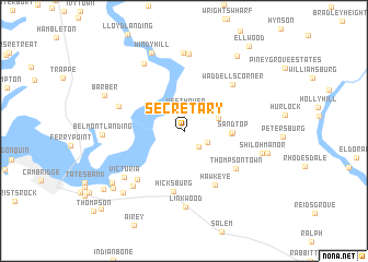 map of Secretary