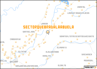 map of Sector Quebrada La Abuela