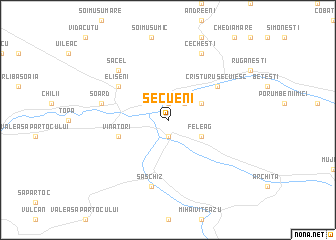 map of Secueni