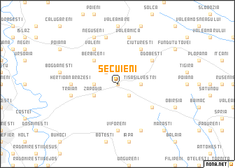 map of Secuieni