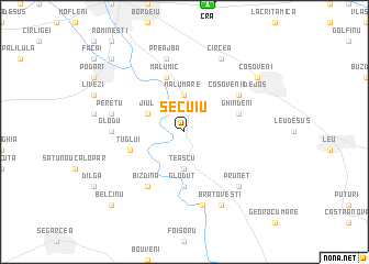 map of Secuiu