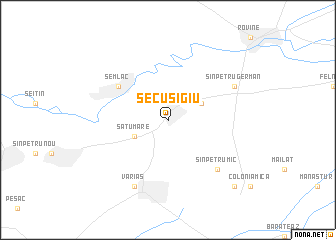 map of Secusigiu