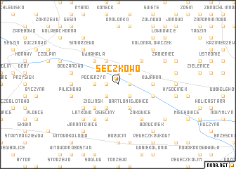 map of Sęczkowo