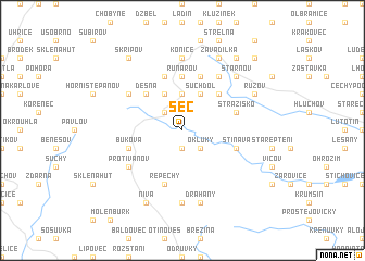 map of Seč