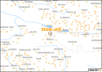 map of Sedaljka