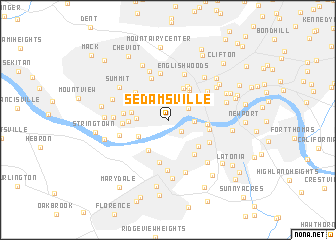 map of Sedamsville