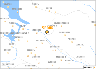 map of Sēdar