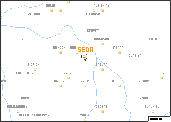 map of Sēda