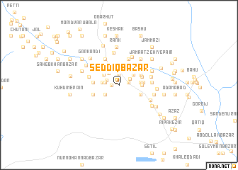 map of Seddīq Bāzār