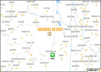 map of Sede Eli‘ezer