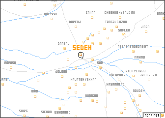 map of Sedeh
