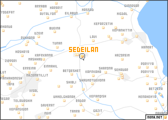 map of Sede Ilan