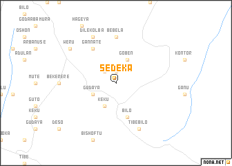 map of Sedēkʼa