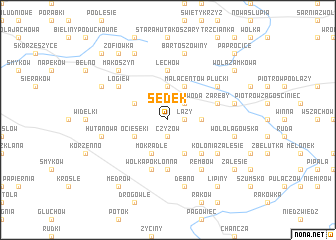map of Sędek