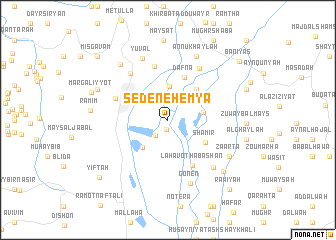 map of Sede Neẖemya