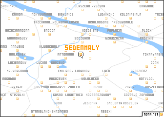 map of Sędeń Mały