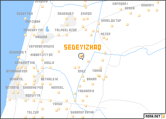 map of Sede Yiẕẖaq