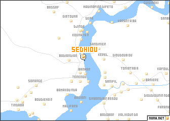 map of Sédhiou