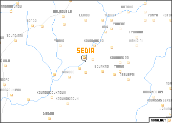 map of Sédia