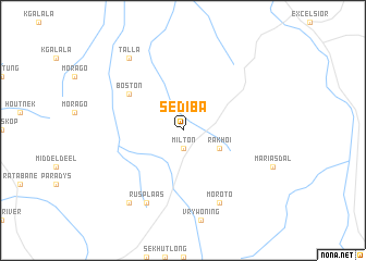 map of Sediba