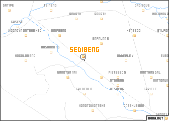 map of Sedibeng