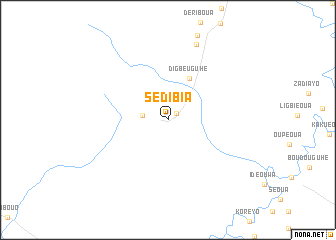 map of Sedibia