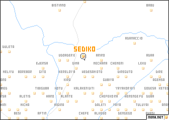 map of Sedīko