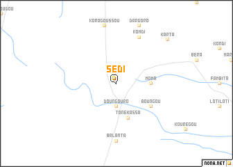 map of Sédi