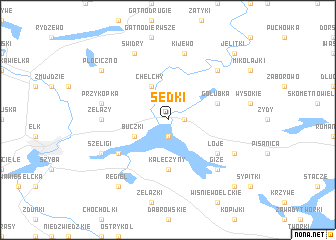 map of Sędki