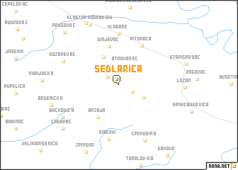 map of Sedlarica