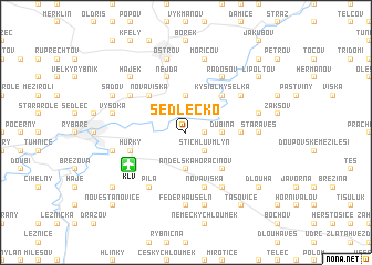 map of Sedlečko