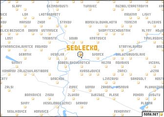 map of Sedlečko