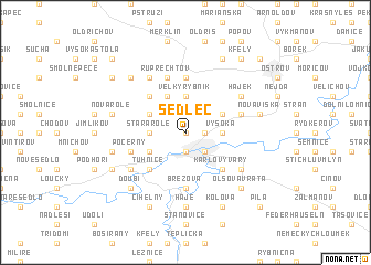 map of Sedlec