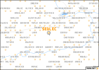 map of Sedlec