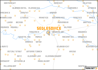 map of Sedlešovice