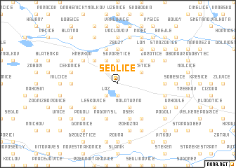 map of Sedlice
