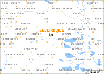 map of Sedlíkovice