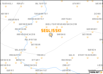 map of Sedlisski