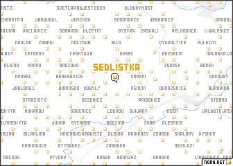 map of Sedlíštʼka