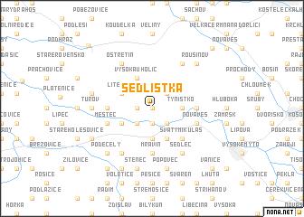 map of Sedlíštʼka