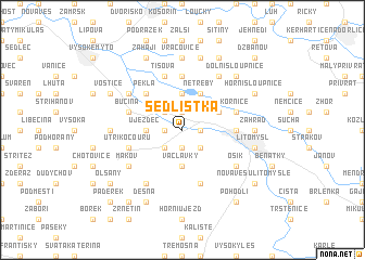 map of Sedlíštʼka