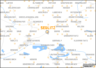 map of Sedlitz